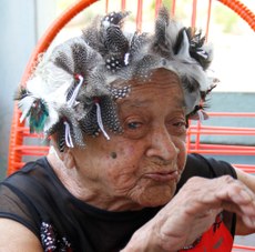 A cacique Joana tem 100 anos e nasceu na Aldeia do Forte, em Baía da Traição