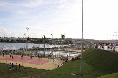 A primeira etapa do Parque foi construída com recursos do Governo Estadual, na ordem de R$ 28 milhões